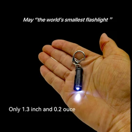 e1 Smallest Keychain Flashlight Tiny Mini Keychain Light Long-Lasting Safety Light for Everyday Carry Emergencies Outdoor Dog Walking Hiking Camping Nice Gift for Parents Kids