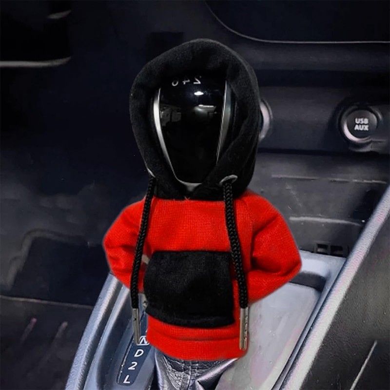 TSUGAMI Car Shift Gear Cover, Fashionable Sweater Hoodie Auto Shift