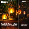 Jyoiat Outdoor Solar Lights Hanging Lanterns - 2 Pack Solar