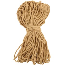 LOYORTY 8mm Thick Jute Twine, 246 Feet 4Ply Jute Rope for Crafts, Heavy Duty Twine String for Gardening, Crafting, Bundling, Cat Scratching Post, Home Decor