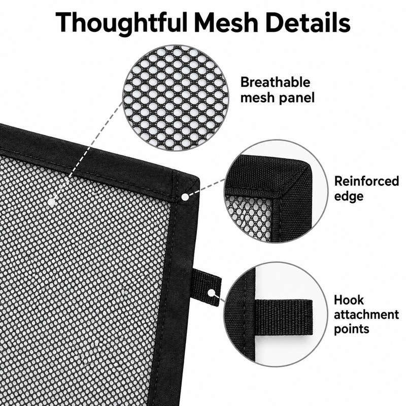 Dog Mesh Barrier Gate for Stairs & Doorways – Foldable