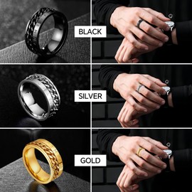 MERTTURM Men's Stainless Steel Ring