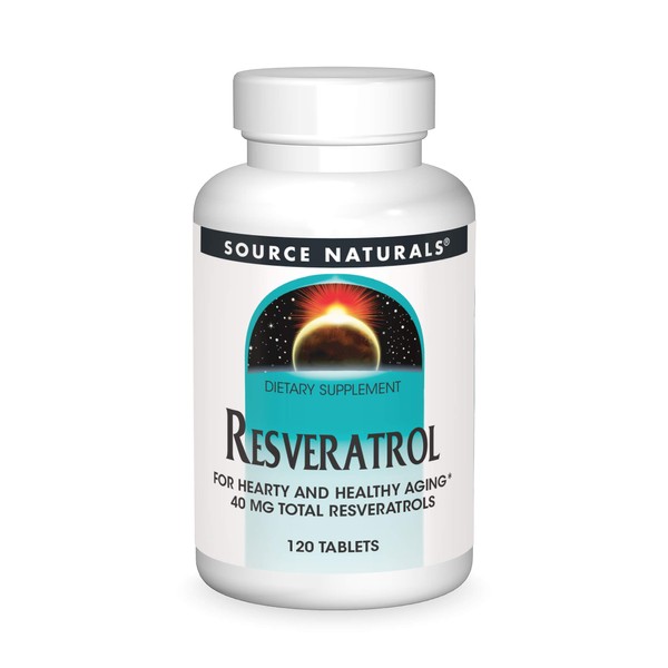 Source Naturals Resveratrol 40mg, 120 Classic Tablets