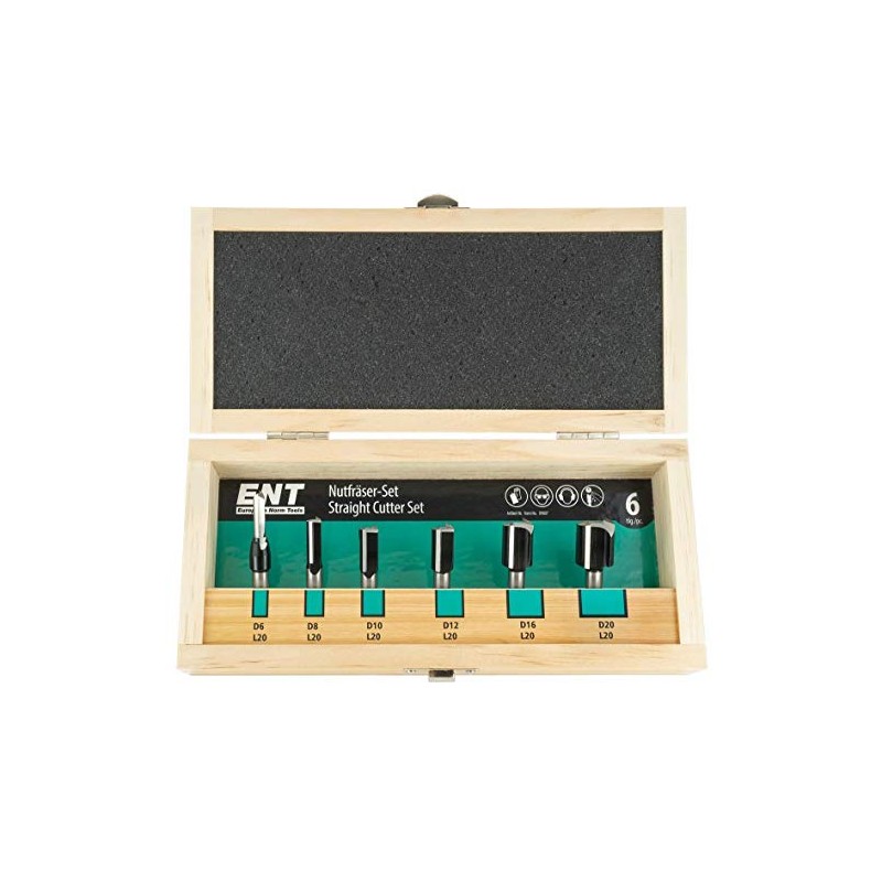 ENT 6-Piece HW Groove Cutter Set with HW Base Cutting