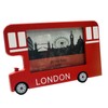 Wooden Bus Photo Frame London England Souvenir Gift 6X4 Inch