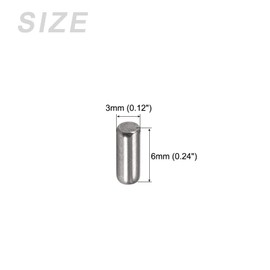 METALLIXIITY Knock Pins 3x6mm 50pcs 304 Stainless Steel Shelf Support Peg Pins Fastener Element for Metal Devices Furniture Installation Industrial DIY