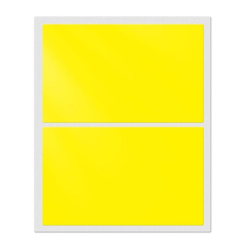 YIKIADA Yellow Rectangular Sticky Sticker 3 × 2 Inch Colour