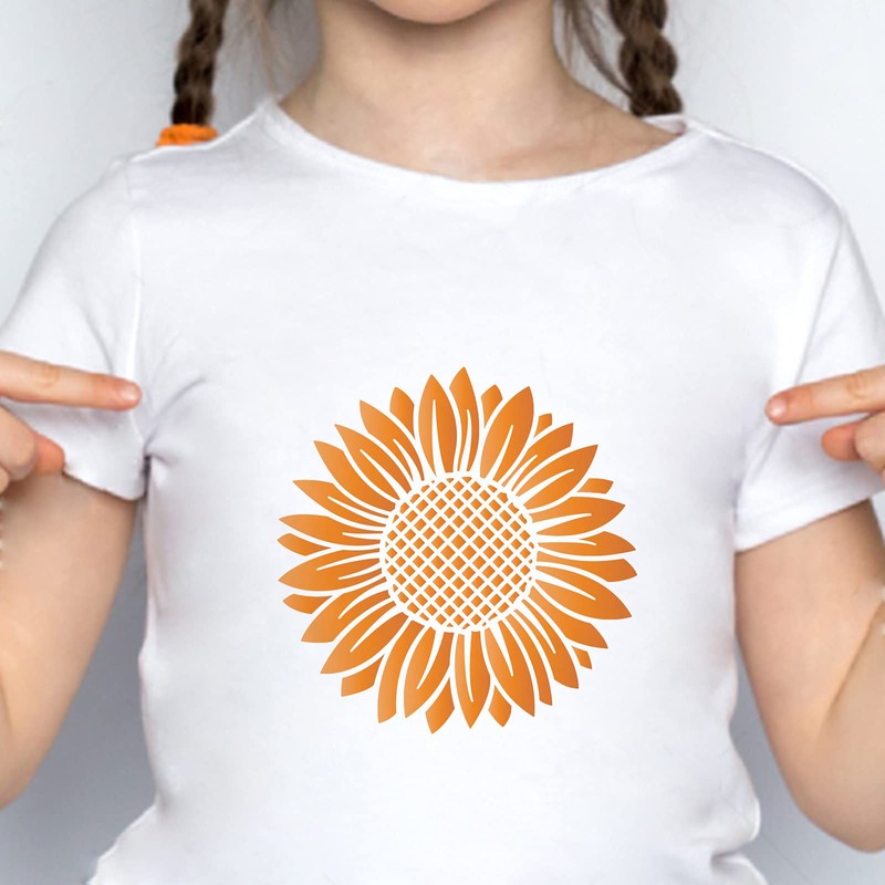 FINGERINSPIRE Sunflower Stencil Template 30 x 30 cm Plastic Large