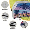Premium Grill Cover Waterproof Beach Palm Tree Rainbow Sky Barbecue