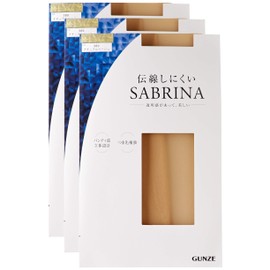 Gunze SP811 Sabrina Women's Pantyhose, Deodorizing, Run-Resistant, 3 Pairs - Stockings nude beige