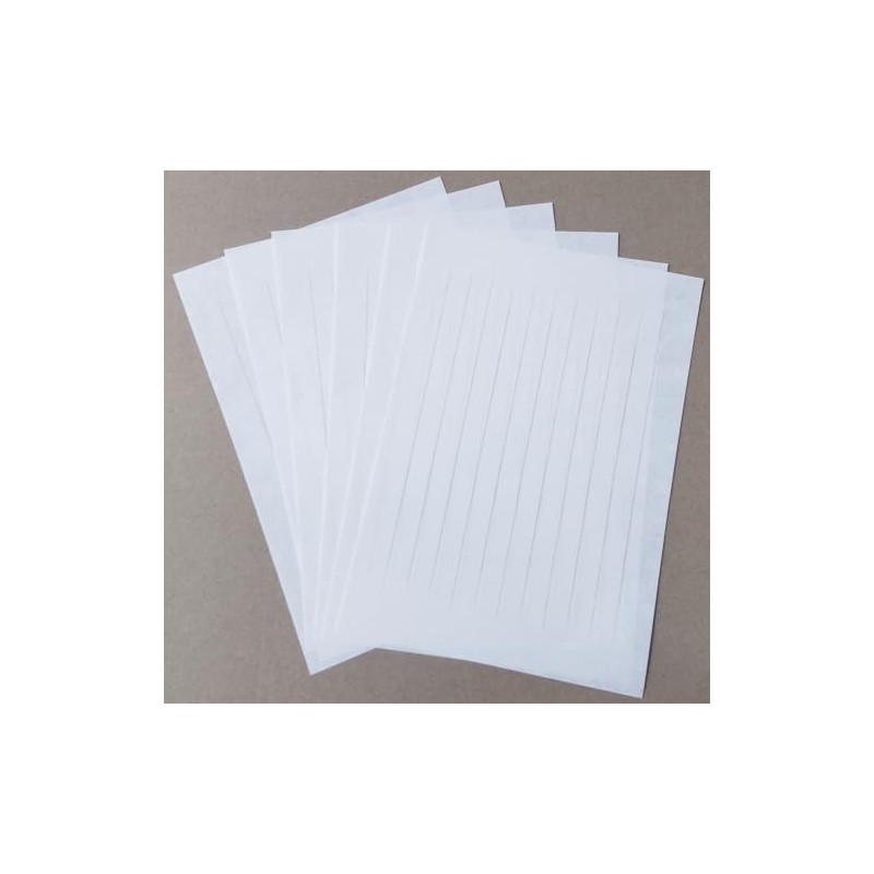 Washi Stationery Paper Simple Ruled Vertical Writing 50 Sheets for