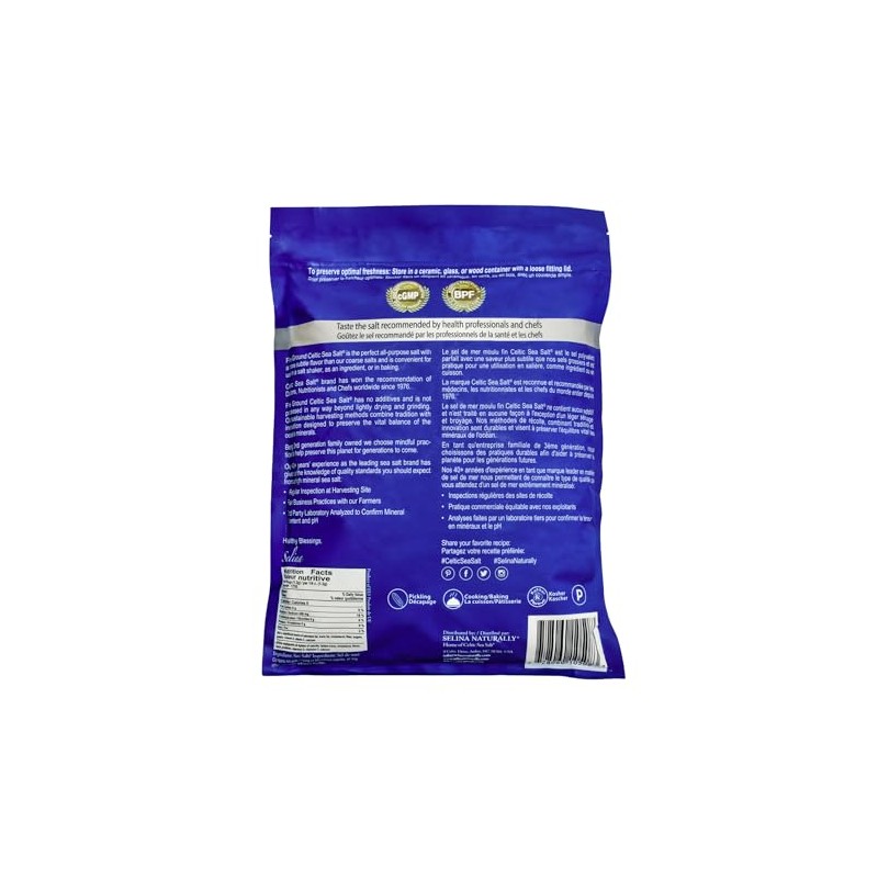 Celtic Sea Salt Bag Fine Ground, 5 Pound