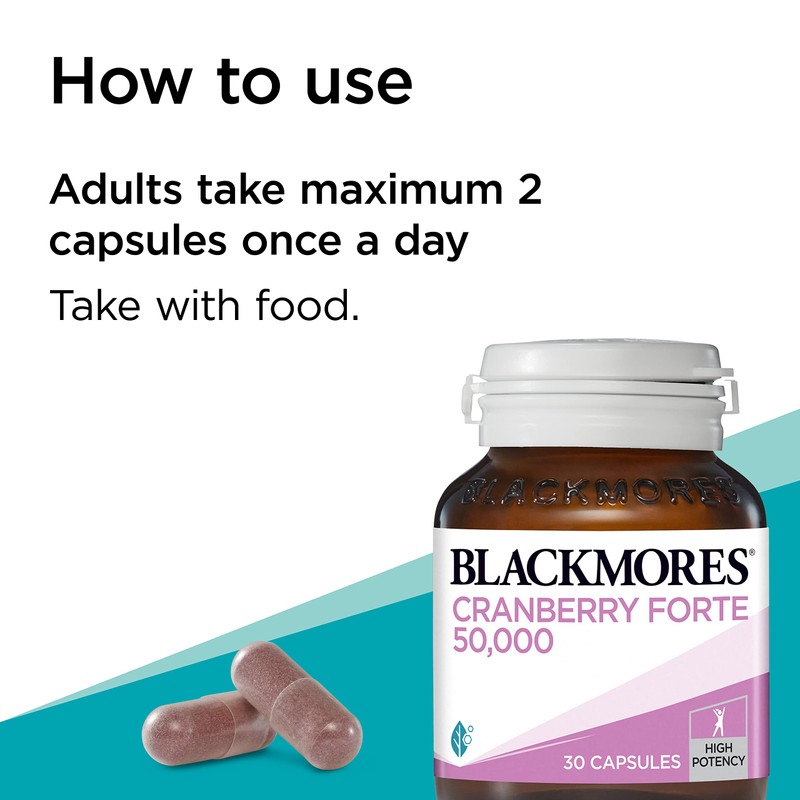 Blackmores Cranberry Forte 50000mg 90 Capsules