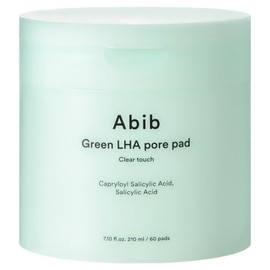 Aviv Abib Green LHA Pore Pad Clear Touch 210ml, 60 pads, 4 packs / 아비브 그린 LHA 모공 패드 클리어 터치 210ml, 60매입, 4개