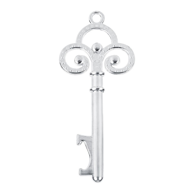 50Pcs Vintage Zinc Alloy Key Shape Bottle Opener Opening Tools