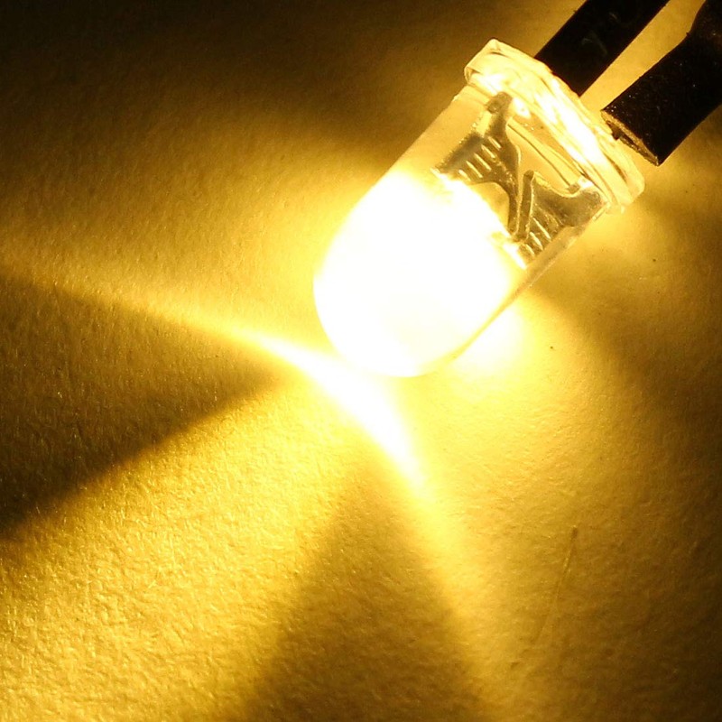 uxcell 20Pcs 3mm Pre Wired LED, Yellow DC3-5V Clear Lens,
