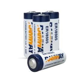 STEPMAX 4 Pack ER18505 Lithium Battery 3.6V 4000mAh Lisocl2 Battery