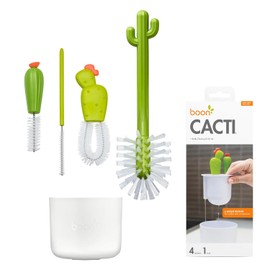 Boon Juego de cepillos de Limpieza para Botellas de Cactus