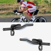 Triathlon Bicycle Handlebars, Black, TT Handlebars, Aero Bars, Aluminium Alloy,