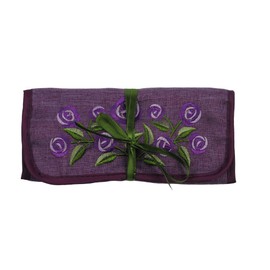Justina Claire Jewellery Roll in a Rennie Mackintosh Purple