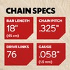Oregon 21BPX ControlCut Chainsaw Chain for 18-Inch (45cm) Bar -76