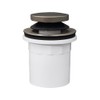 Push Button Tub Drain with PVC Adapter