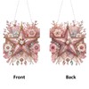 Amiiba Diamond Painting Hanging Kit Pink Starfish, 5D Diamond Art