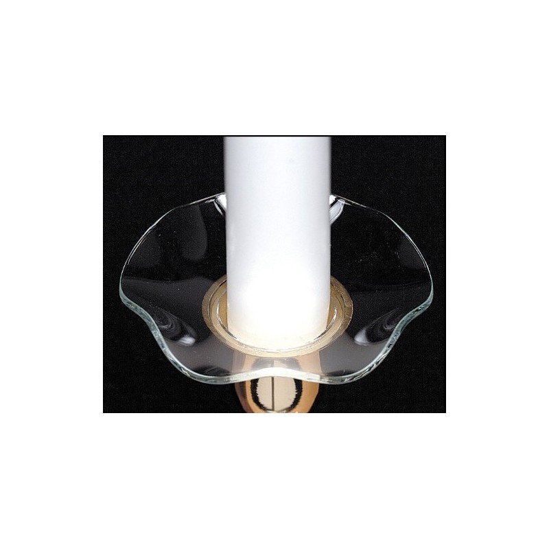 Biedermann & Sons Candle Bobeches, Box of 12, Clear Fluted