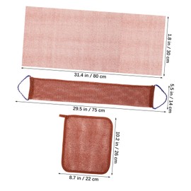 Healeved 1Set Exfoliating Back Scrubber African Net Sponge for Shower Cleansing for Back Feet Face Deep Exfoliation with Rich Foaming