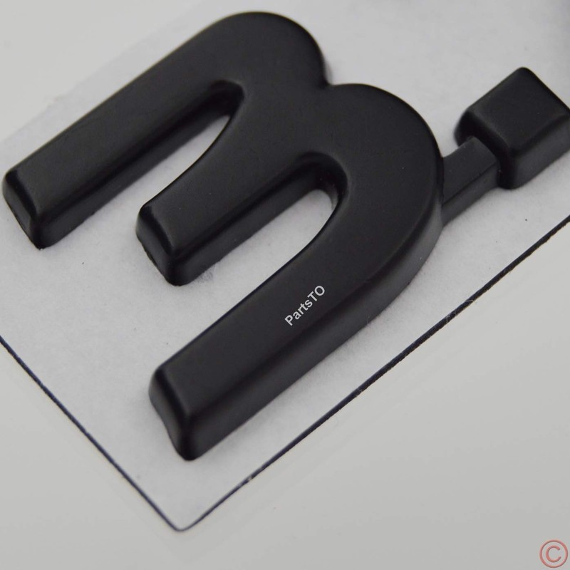 PartsTo Metal Blackout 3.7 Fender Side Boot Emblem Badge Decal