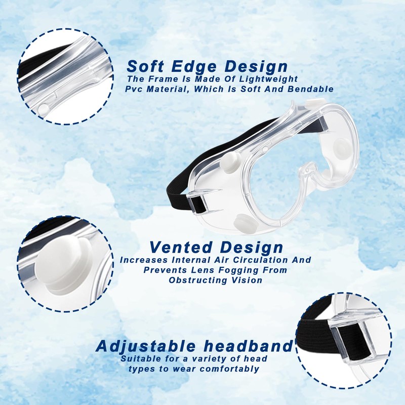 GYTFOG 4PCS Safety Goggles, Protective Goggles for Work, Eye Protection