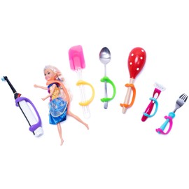 AIDBONES Universal Grip Assistance Bracelet, Cutlery Adapter, Limited Mobility Hands, Lack of Strength, Dementia, Stroke, Arthritis, ALS, Cerebral Palsy, (from Baby to Adult, Pack of 7)