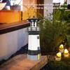 Solar Lighthouse 360 Degree Rotating Lighthouse Decoration Fadeless Resin LED