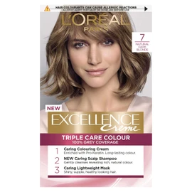 L'Oreal Paris Excellence Creme Hair Colour, Natural Dark Blonde (Number 7)