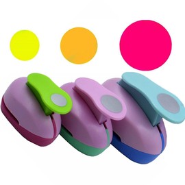 3 Pcs Circle Paper Punches for DIY Projects Scrapbooking and Card Making Punch Size 9mm 16mm 25mm