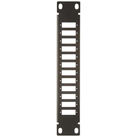 Delock 10 Inch Fibre Optic Patch Panel 12 Port for SC Duplex / LC Quad 1 HE Black