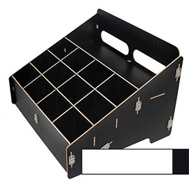 XICHENGSHIDAI Walkie Talkie Holder Universal Radio Case Two Way Radio Holder Universal Multi Grids Walkie Talkies Organizer - Black