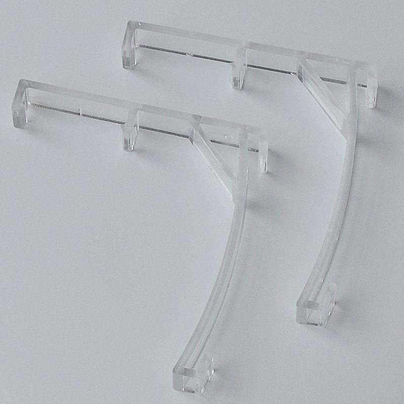 Cutelec Valance Clips 2pcs for 3-1/2"(89mm) Clear Color Vertical Blind