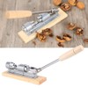 VIFERR Stainless Steel Nutcracker Mechanical Nutcracker Nut Opener with Wood