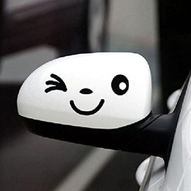 Simply ST20 Winky Eye Image Decal Transfer Pack of 2 Stickers, Turn Your Wing Mirrors Into Winking Faces, Easy To Apply & Stylish Packaging, Brighten Up Your Vehicle