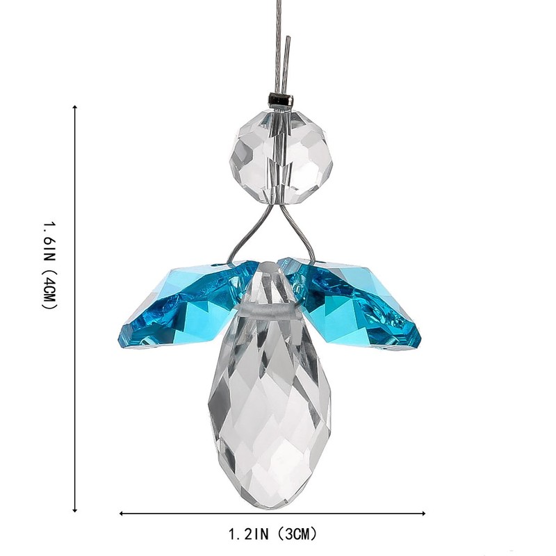 H&D HYALINE & DORA Crystal Guardian Angel Suncatcher Hanging Rainbow