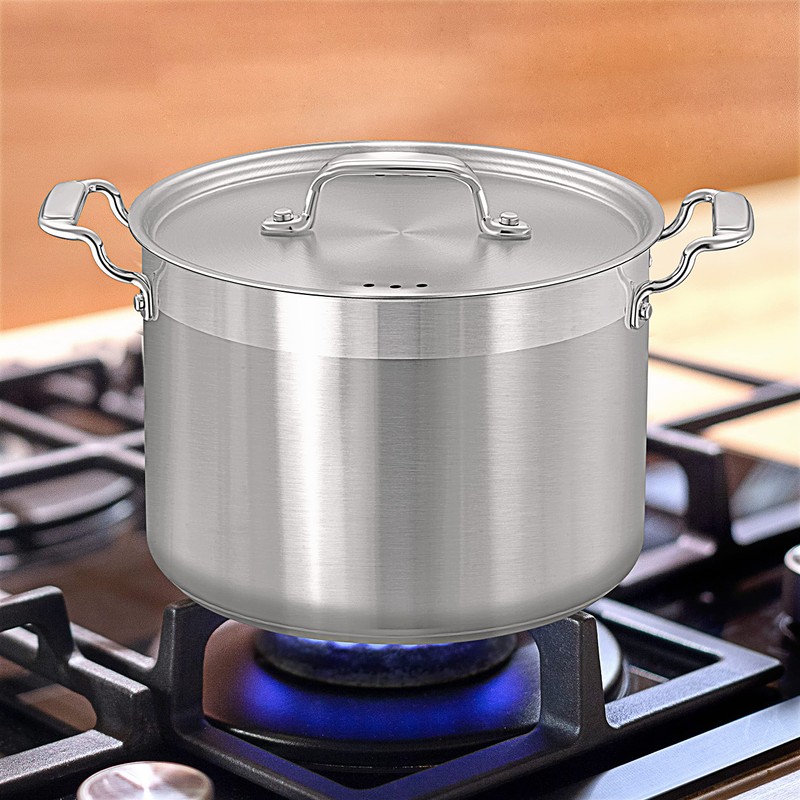 NutriChef 8 Qt Heavy-Duty Stockpot with Stainless Steel Lid -