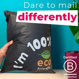 Simplelifeco UK Eco Friendly Compostable Mailing Bags (Medium: 12 x 16”, Pack of 25) - Compostable Mailers - Postage Bags - Eco Friendly Packaging