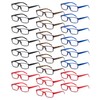Umigy 24 Pack Reading Glasses Bulk Traditional Readers with Spring
