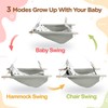 Baby Swing for Infants to Toddlers,Indoor Outdoor Wooden Hanging Swing