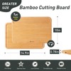 1 Piece Bamboo Cutting Board Wood Cutting Boards for Kitchen