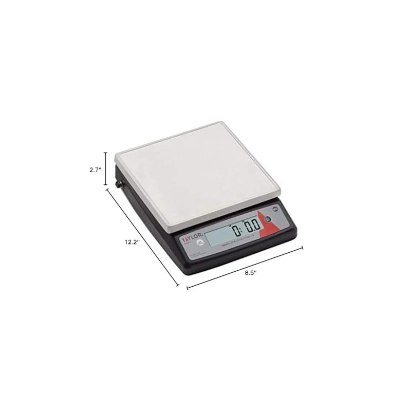 Taylor TE22FT 22-Pound Digital Portion Control Scale, Food Scale for