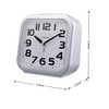 Tinload 5.5" Large Analog Alarm Clock Silent Non Ticking, Gentle