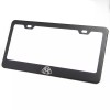 KA Depot For Maybach License Plate Frame Matte Black W/Chrome