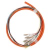 Fiber Pigtail 12 Strand Multimode Stable Fiber Pigtail Cable for